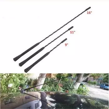 9/11/16-дюймовая универсальная автомобильная мачта на крыше, стереорадио, FM/AM-сигнал, антенна с усилением 9in