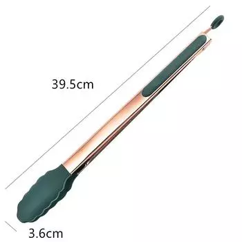 9/12/14 Inch Barbecue Tongs Stainless Steel Gold Food Clips Buffet Meat Beef Grill Clamp Home Kitchen Gadgets Accessories