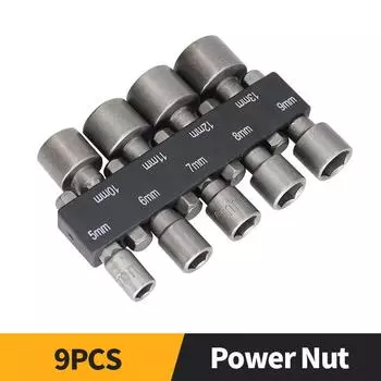 9/14 шт. Шестигранные головки, насадки, набор гаечных ключей, набор отверток, набор бит, инструменты, торцевые ключи