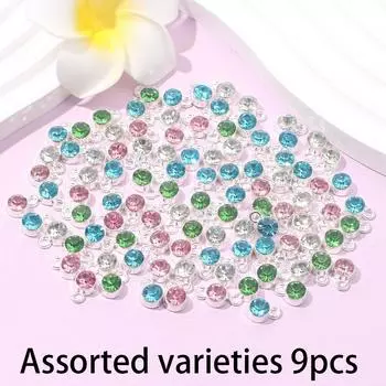 9/18/28 шт. Сплав Материал Креативный Круглый Подвеска Изготовление Ювелирных Изделий Серьги Круглая Подвеска Сделай Сам Браслет Эмалевые Ювелирные Изделия 9pcs