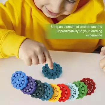 9/18 шт. Математическая вертушка, обучающая математическим фактам, разноцветная математическая обучающая игрушка, забавная интерактивная математическая игрушка