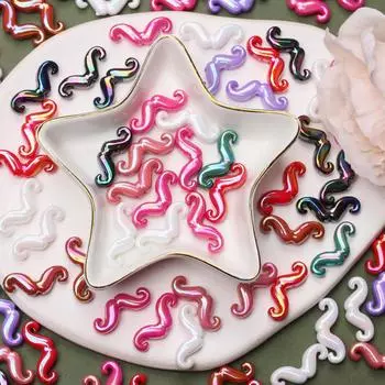 9,1*23,6 мм ювелирные изделия 20 шт. браслет из бисера акриловые бусины кольцо перфорированная борода красочные DIY подвесные аксессуары ручной работы красный