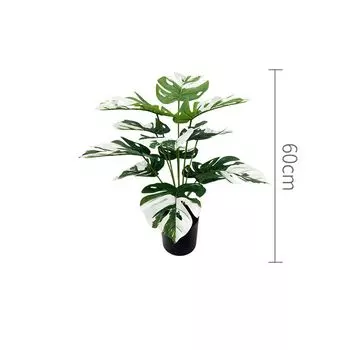 9-24 ветки Искусственные тропические пальмовые ветви Тропические растения Искусственные растения Домашний Садовый Декор Style 5