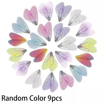 9/29/49pcs dragonfly wing pendant, used for flight keys, artificial butterfly wings, DIY summer beach ankle bracelet earrings 9pcs