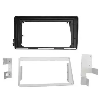 9 2-Din Dash Radio Bezel Fascia Panel Trim For SsangYong Actyon Kyron 2005-2011