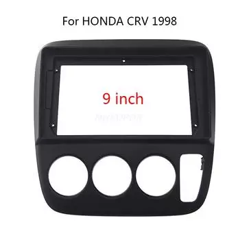 9 2 Din головное устройство автомобильного радиоприемника для HONDA CRV CR-V 1998 Авто Стерео Аудио Плеер DVD Панель Комплект Рамка Лицевая Панель 9inch