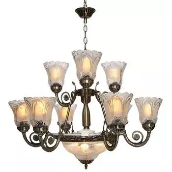 9+3 Светлая Черная Люстра Jhoomer в Португальском Стиле Для Домашнего Декора