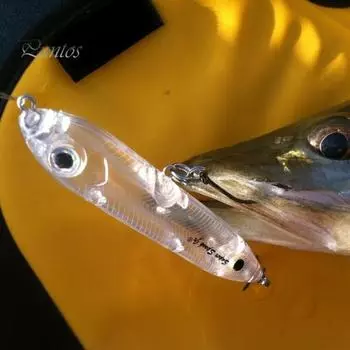 9.5CM/10G 9.5CM/11.4G Жесткая рыболовная приманка для поверхностной воды, плавающая искусственная приманка в виде карандаша для соленой воды, пресноводного окуня, судака, форели, рыболовные принадлежности A