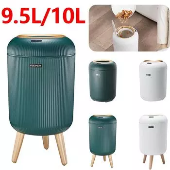 9.5L/10L умный мусорный бак нескользящая стелька автоматическая сенсорная корзина для мусора диспенсер с крышкой для домашнего кухонного мусорного ведра