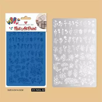 9.5X14.5 см большой размер пластины для штамповки ногтей бабочка цветок змея дизайн шаблон для дизайна ногтей для самостоятельного декора ногтей трафареты XY-NAIL 02