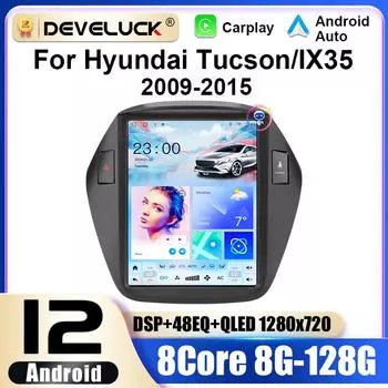 9,7 2 Din Android 12 автомобильное радио для Hyundai Tucson 2 LM IX35 2009 - 2015 мультимедийный видеоплеер GPS 4G Carplay Auto Stereo RDS