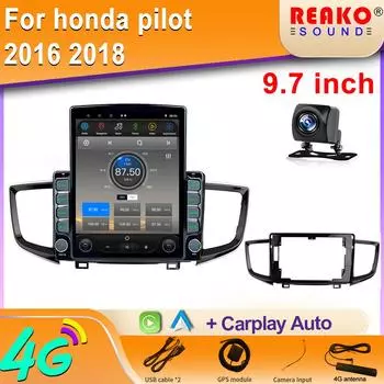 9.7 Android Car Radio GPS Navigation Автомагнитола Мультимедийный плеер для Honda Pilot 2016-2018 головное устройство стерео 8 core 2GB+32GB