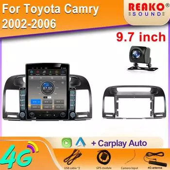 9.7 Android Car Radio GPS Navigation Автомагнитола Мультимедийный плеер для Toyota Camry 2002 2003 2006 головное устройство стерео 8 core 2GB+32GB