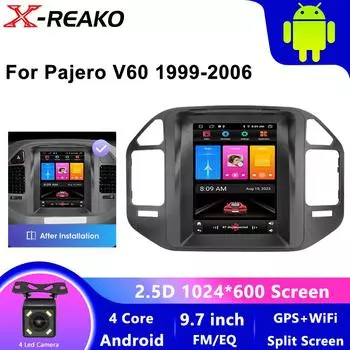 9,7 Android для Mitsubishi Pajero 3 V60 V68 V73 1999-2011 Автомобильный радиоприемник Мультимедийный видеоплеер WIFI GPS-навигация 1+32CP 4D