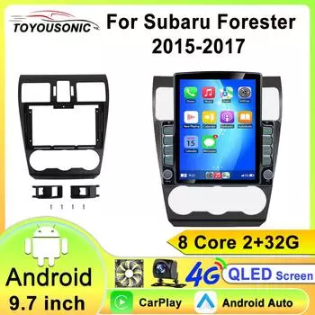 9,7-дюймовый 2-Din Android Carplay Stereo для Subaru Forester WRX STI Impreza XV Crosstrek Мультимедийный плеер Автомобильное радио GPS RDS BT Navi 4G 8 core 2GB+32GB