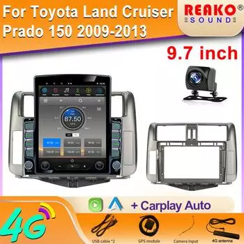 9,7-дюймовый Android Car Radio GPS Navigation Multimedia Autoradio Player для Toyota Land Cruiser Prado 150 2009-2013 Аудио Стерео 8 core 2GB+32GB