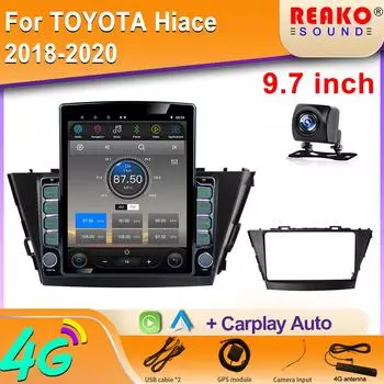 9,7-дюймовый вертикальный экран Tesla автомобильное радио для Toyota Prius V Plus Alpha 2012-2015 GPS-навигация мультимедийный плеер Carplay 8 core 2GB+32GB