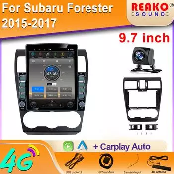 9,7-дюймовый вертикальный экран Tesla автомобильное радио для Subaru Forester 2015-2017 для Subaru WRX 2016-2020 GPS мультимедийная навигация 8 core 2GB+32GB