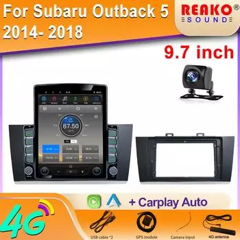 9,7-дюймовый вертикальный экран Tesla автомобильное радио для Subaru Outback 5 2014 2018 Legacy 6 2014 2017 GPS навигация мультимедийный проигрыватель 8 core 2GB+32GB