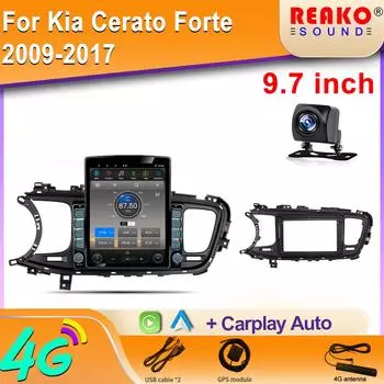 9,7-дюймовый вертикальный экран Tesla Android KIA Optima K5 LHD 2013-2015 Автомобильное радио Навигация GPS Мультимедиа Видео Carplay 8 core 2GB+32GB