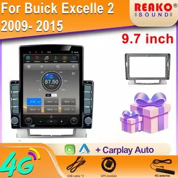9,7-дюймовый вертикальный экран Tesla Android автомобильное радио для Buick Excelle 2 2009 2015 GPS навигация мультимедийный плеер Carplay 2din 8 core 2GB+32GB