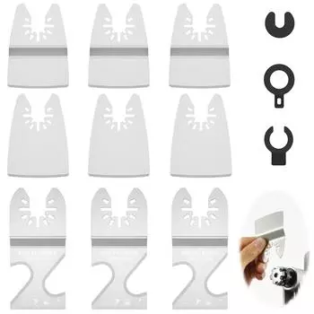 9/7 шт. Осциллирующее лезвие пилы многофункциональный инструмент лезвие осциллирующий инструмент гибкий жесткий скребок лезвие многофункциональный инструмент для резки плитки ковров