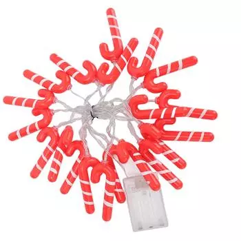 9,8 футов 20 светодиодных рождественских гирлянд в форме леденцов J-образные светодиодные гирлянды для украшения комнаты