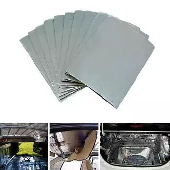 9,8 x7 Толщина 5 мм Коврик для звукоизоляции автомобиля, Автозвукоизолятор, Шумоизоляционный и Вибропоглощающий Материал