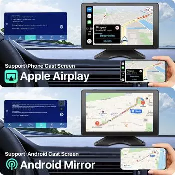 9 AI Smart Blind Spot Radar BSD Alarm 4CH Wireless Apple Carplay Android-Auto DVR Multimedia Monitor Mini Cam для автомобиля