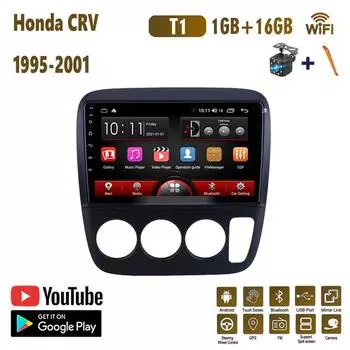 9 Android автомобильное стерео радио для Honda CRV 1995-2001 автомобильный мультимедийный плеер DVD колонки головное устройство аудио WIFI 1 + 16 ГБ