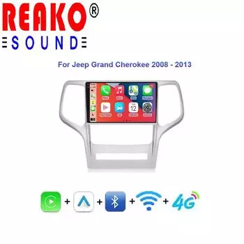 9 Android для Jeep Grand Cherokee 2008 2009 2010 2011 2012 2013 IPS экран автомобильное радио мультимедиа видео Carplay навигация 4 core 1GB+32GB carplay