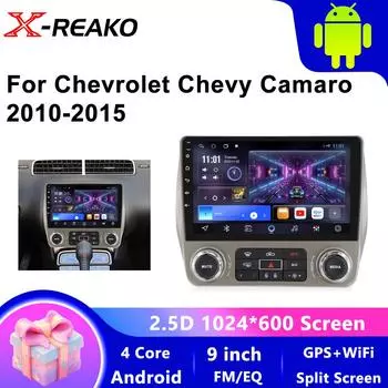 9 беспроводной CarPlay для Apple Android Auto Автомагнитола для Chevy Camaro 2010-2015 Автомобильное Радио Стерео Мультимедиа GPS 4 core 1GB+32GB carplay