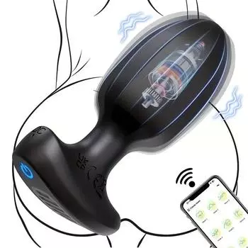 9-частотное вибрационное приложение Bluetooth Анальная пробка Анальная игрушка Секс-игрушка Товары для взрослых Мужские и женские Универсальные