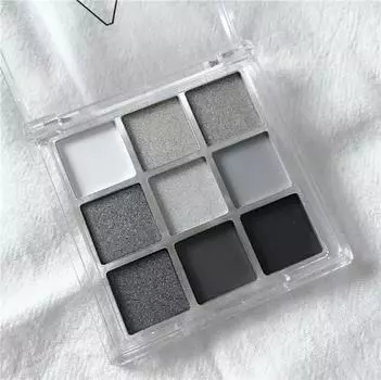 9 цветов крутая тонированная палитра теней для век черная дымчатая палитра матовая блестящая палитра теней для век дымчатая палитра теней для век палитра пигментов для век