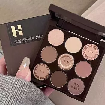 9 цветов, палитра теней для век, блестящие матовые перламутровые блестящие пигментные тени для век, косметический макияж глаз