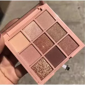 9 цветовых палитр, перламутровые палитры теней для век, без пятен, стойкие студенческие тени.