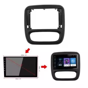 9 дюймов для Renault Trafic для Opel Vivaro 2015 Автомобильный DVD-адаптер с рамкой, аудиоадаптер, комплект отделки приборной панели, радиоплеер 9inch