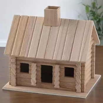 9 дюймов Домик для птиц Кабина Уличные украшения для птичьих гнезд Креативный деревянный домик для птиц Деревянное ремесло Птичьи гнезда Домик для птиц One Size