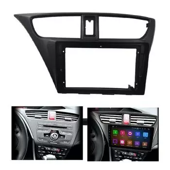 9-дюймовая автомобильная рамка адаптер панели Canbus Box для Honda Civic Hatchback 2012 Android Radio Dash Fitting Panel Kit чёрный