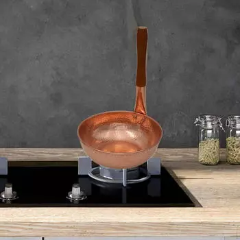 9-дюймовая медная кастрюля для супа и соусов с ручкой для кухни и кемпинга Vertical Handle