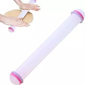 9-дюймовая скалка для помадки, антипригарная скалка для сахара, скалка для выпечки, регулируемая скалка с закругленными концами чистый