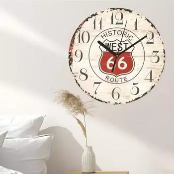 9-дюймовые скандинавские старинные деревянные часы Mute Does Not Tick для кабинета, спальни, креативные декоративные часы для кухни, кафе, дворика