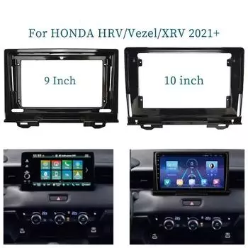 9-дюймовый 10-дюймовый автомобильный адаптер для рамы, декодер Canbus Box для Honda Vezel XRV HRV HR-V 2021+ Android Radio Dash Fitting Panel K 9inch