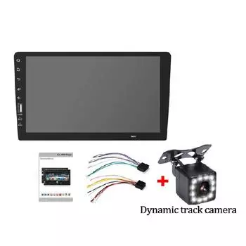 9-дюймовый 1DIN для мультимедийного плеера Авто MP5-плеер MP5-плеер Автомобильный MP5-плеер Радио Автомагнитола Автомобильный FM Bluetooth Сенсорный с 12LED Динамический