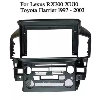 9-дюймовый адаптер для автомобильной панели управления Android Audio Dash Fitting Panel Kit для Toyota Harrier Lexus RX300 XU10 car audio fascias Left