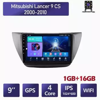 9-дюймовый Android для Mitsubishi Lancer 9 CS 2000-2010, автомобильный радиоприемник, мультимедийный видеоплеер, GPS-навигация, WIFI, 1 + 16 ГБ