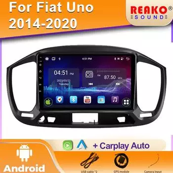 9-дюймовый Android Радио Стерео для FIAT UNO 2015-2020 Автомобильный Мультимедийный Плеер Навигация GPS WIFI Автомагнитола Головное Устройство Автомагнитола Аудио 4 core 1GB+32GB carplay