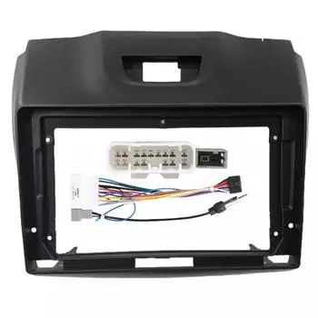 9-дюймовый автомобильный адаптер для приборной панели Android Radio Audio Dash Panel Kit для Chevrolet S10 Colorado Trailblazer Isuzu D-MAX 2015-2018 чёрный