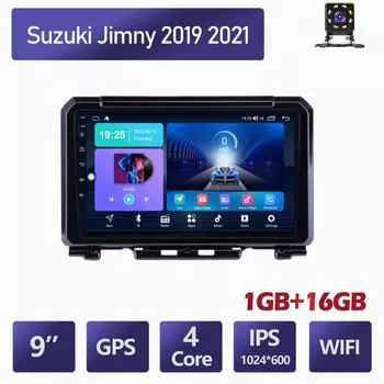 9-дюймовый автомобильный радиоприемник на базе Android для Suzuki Jimny 2019-2021, автомобильный мультимедийный плеер, GPS-навигация, головное устройство, Wi-Fi, 1 + 16 ГБ
