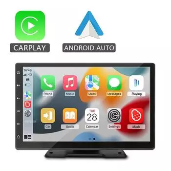 9-дюймовый CarPlay Android Auto Car Radio Мультимедиа Видеоплеер IPS Сенсорный экран AUX Вход Bluetooth MirrorLink Универсальный